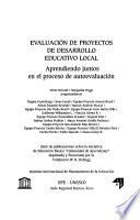Libro de Evaluación De Proyectos De Desarrollo Educativo Local