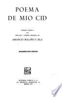 Libro de Poema De Mío Cid