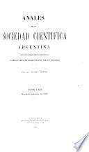 Libro de Anales De La Sociedad Científica Argentina