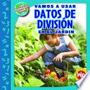Libro de Vamos A Usar Datos De División En El Jardín