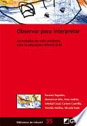 Libro de Observar Para Interpretar.