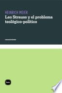 Libro de Leo Strauss Y El Problema Teológico Político