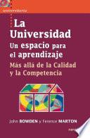 Libro de La Universidad, Un Espacio Para El Aprendizaje