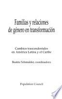 Libro de Familias Y Relaciones De Género En Transformación