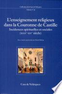 Libro de L Enseignement Religieux Dans La Couronne De Castille