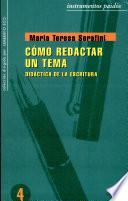Libro de Cómo Redactar Un Tema