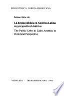Libro de La Deuda Pública En América Latina En Perspectiva Histórica