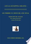 Libro de Los Poderes Ex Oficio Del Juez Penal