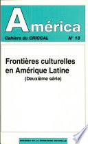 Libro de Frontières Culturelles En Amérique Latine