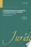 Libro de Administracion De Personal Y Liquidacion De Nomina