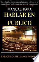 Libro de Manual Para Hablar En Publico