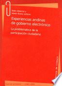 Libro de Experiencias Andinas De Gobierno Electrónico