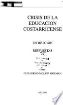 Libro de Crisis De La Educación Costarricense