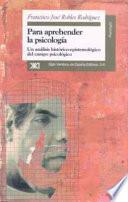 Libro de Para Aprehender La Psicología
