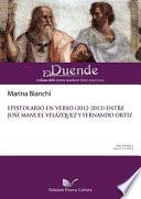 Libro de Epistolario En Verso (2013) Entre José Manuel Velázquez Y Fernando Ortiz