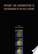 Libro de Rhetoric And Argumentation In The Beginning Of The Xx Century