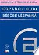 Libro de Diccionario Español Bubi / Bubi Español