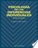 Libro de Psicología De Las Diferencias Individuales
