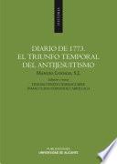 Libro de Diario De 1773. El Triunfo Temporal Del Antijesuitismo