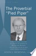 Libro de The Proverbial Pied Piper
