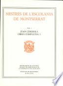 Libro de Joan Cererols