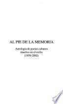 Libro de Al Pie De La Memoria