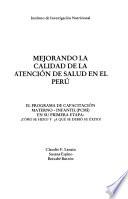 Libro de Mejorando La Calidad De La Atención De Salud En El Perú