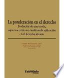 Libro de La Ponderación En El Derecho