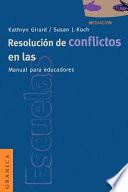 Libro de Resolución De Conflictos En Las Escuelas
