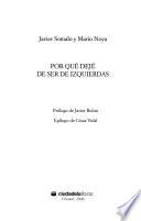 Libro de Por Qué Dejé De Ser De Izquierdas