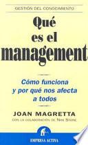 Libro de Que Es El Management/what Management Is