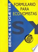 Libro de Formulario Para Economistas
