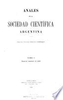 Libro de Anales De La Sociedad Científica Argentina