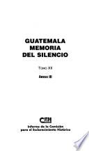 Libro de Guatemala: Anexo Iii