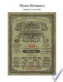 Libro de Hermanos Thonet. Catálogo De Venta De 1891