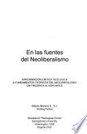 Libro de En Las Fuentes Del Neoliberalismo