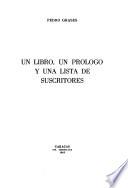 Libro de Un Libro, Un Prólogo Y Una Lista De Suscritores