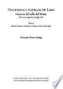Libro de Haciendas Y Pueblos De Lima: Valle De Sullco Y Lati: Ate, La Molina, San Borja, Surco, Miraflores, Barranco Y Chorrillos