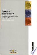 Libro de Persona E Institución