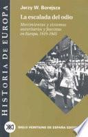 Libro de La Escalada Del Odio