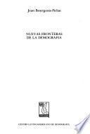 Libro de Nuevas Fronteras De La Demografía