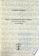 Libro de Para La Desorientación General