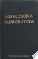 Libro de Los Filósofos Presocráticos