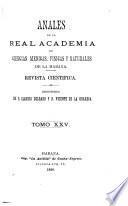 Libro de Anales De La Academia De Ciencias Medicas, Físicas Y Naturales De La Habana