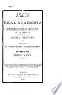 Libro de Anales De La Academia De Ciencias Médicas, Físicas Y Naturales De La Habana