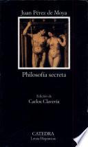 Libro de Philosofía Secreta De La Gentilidad