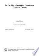 Libro de La Cordillera Occidental Colombiana, Transecto Tatamá