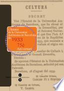Libro de Estatut De La Universitat Autònoma De Barcelona De 1933: 75è Aniversari