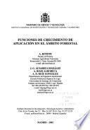Libro de Funciones De Crecimiento De Aplicación En El ámbito Forestal