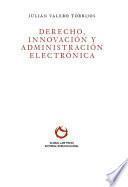 Libro de Derecho, Innovación Y Administración Electrónica